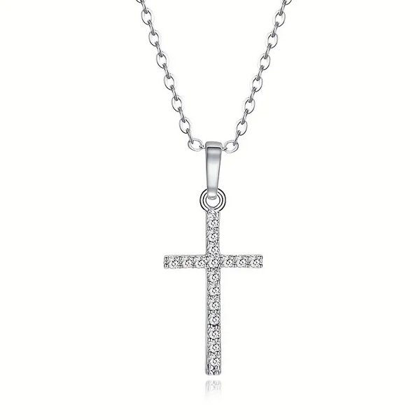 Dylan - Crystal Cross Necklace