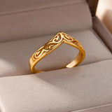 Luna - Elegant Gold-Colored Rings