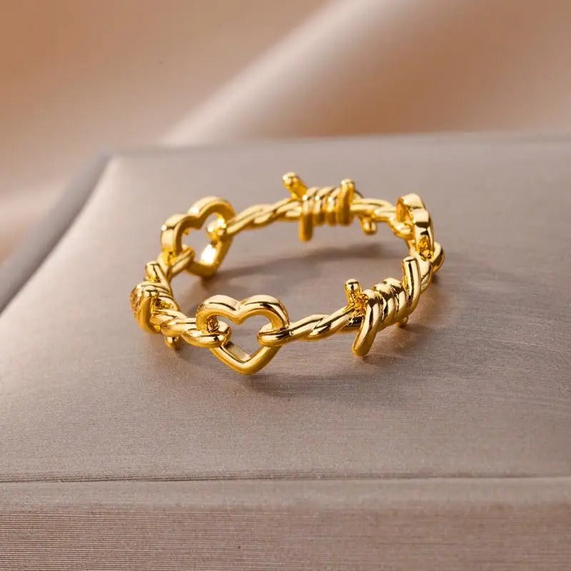 Luna - Elegant Gold-Colored Rings