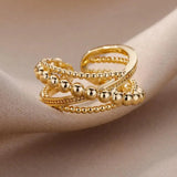 Luna - Elegant Gold-Colored Rings