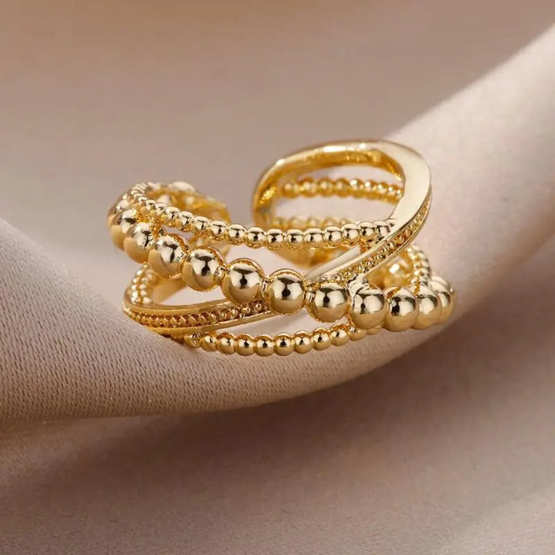 Luna - Elegant Gold-Colored Rings