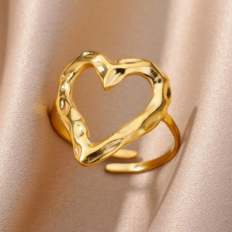 Luna - Elegant Gold-Colored Rings