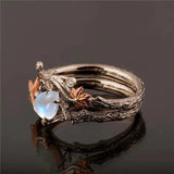 Brianne - Maple Leaf Moonstone Ring