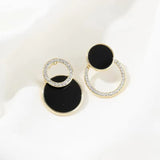 Annie - Midnight Black Pierced Earrings