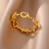 Luna - Elegant Gold-Colored Rings