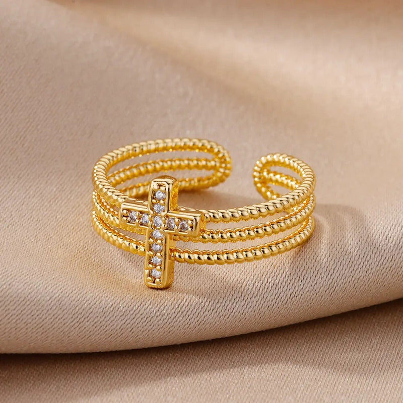 Luna - Elegant Gold-Colored Rings