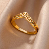 Luna - Elegant Gold-Colored Rings