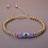 Adrielch - Braided Evil Eye Bracelet