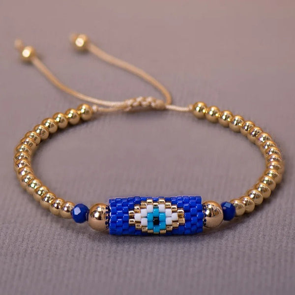 Adrielch - Flettet Evil Eye-armbånd