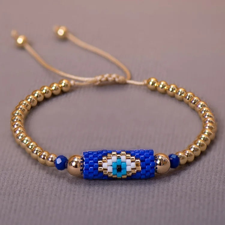 Adrielch - Flettet Evil Eye-armbånd